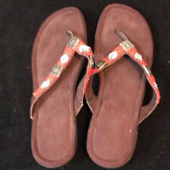 Women’s MINNETONKA Sz 9 Slip On Sandals - Picture 1 of 6